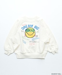 SMILEY FACE（スマイリーフェイス）の「【別注】SMILEY FACE プリントトレーナー セットアップ可（スウェット）」