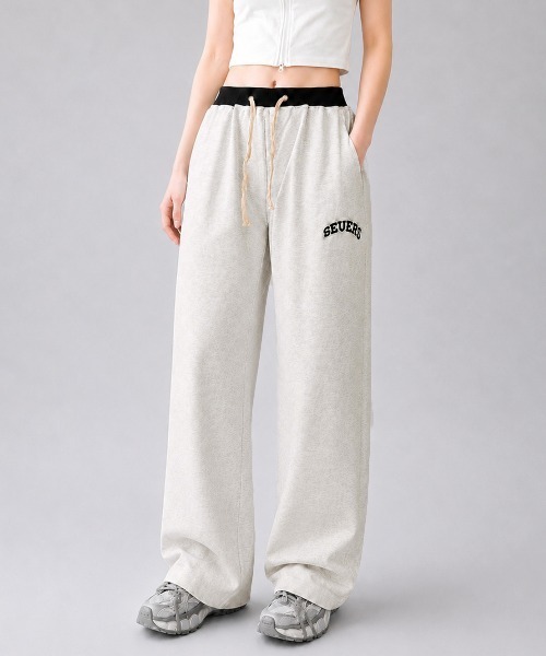 Miniministore(ミニミニストア)の「ワイドスウェットパンツ レディース韓国風(スウェットパンツ・レディース・ライトグレー/ブラック・M/L)」の15枚目の写真