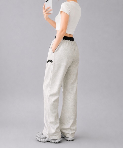 Miniministore(ミニミニストア)の「ワイドスウェットパンツ レディース韓国風(スウェットパンツ・レディース・ライトグレー/ブラック・M/L)」の14枚目の写真