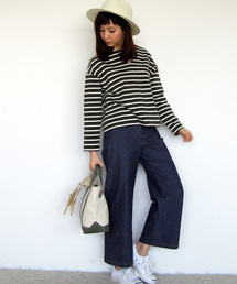 N.（N. Natural Beauty Basic） | インディゴワイドセンタープレス(その他パンツ)