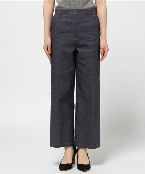 N.（N. Natural Beauty Basic）（エヌエヌナチュラルビューティーベーシック）の「インディゴワイドセンタープレス（その他パンツ・レディース・ネイビー・MEDIUM/SMALL）」の2枚目の写真