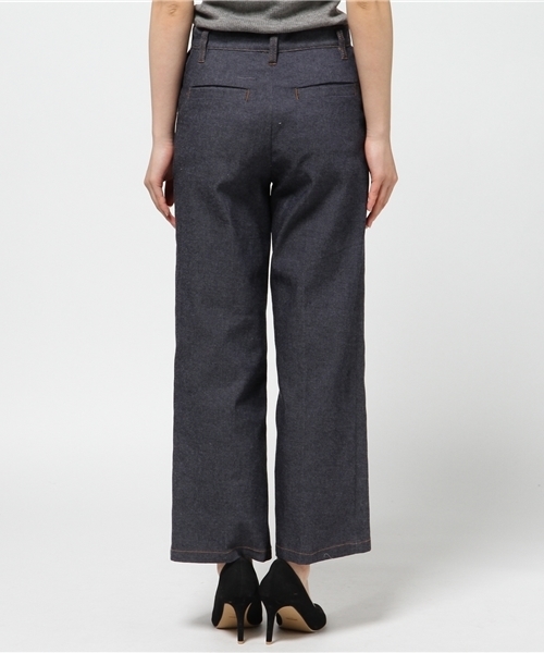 N.（N. Natural Beauty Basic）（エヌエヌナチュラルビューティーベーシック）の「インディゴワイドセンタープレス（その他パンツ・レディース・ネイビー・MEDIUM/SMALL）」の4枚目の写真
