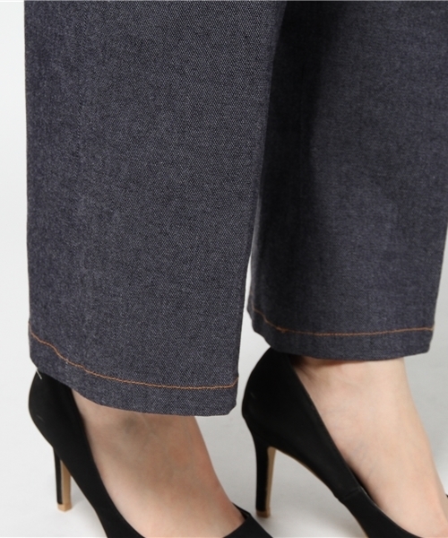 N.（N. Natural Beauty Basic）（エヌエヌナチュラルビューティーベーシック）の「インディゴワイドセンタープレス（その他パンツ・レディース・ネイビー・MEDIUM/SMALL）」の12枚目の写真