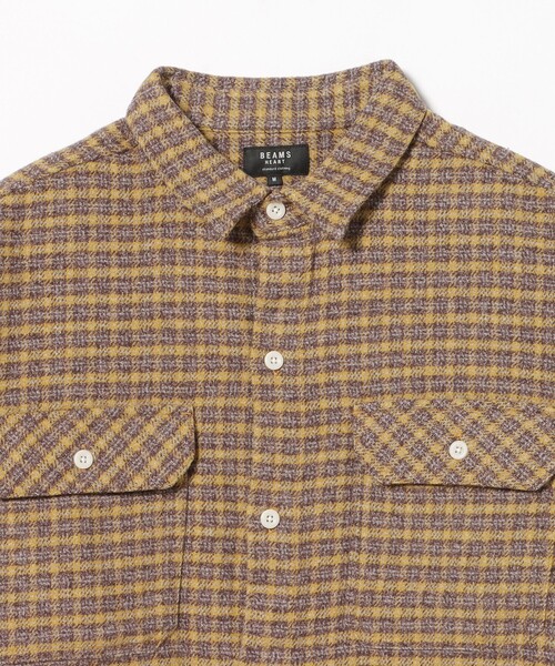 BEAMS HEART(ビームスハート)の「チェック ネルシャツ(シャツ/ブラウス・メンズ・ブラウン/ネイビー・SMALL/LARGE/MEDIUM)」の4枚目の写真