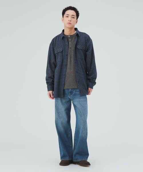 BEAMS HEART(ビームスハート)の「チェック ネルシャツ(シャツ/ブラウス・メンズ・ブラウン/ネイビー・SMALL/LARGE/MEDIUM)」の9枚目の写真