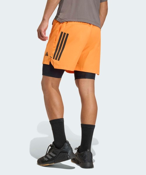 adidas(アディダス)の「D4T パワー スリーストライプス ショーツ / ハーフパンツ / アディダス adidas(その他パンツ・メンズ・オレンジ・3XL(7inch)/2XL(7inch)/XL(7inch)/S(7inch)/M(7inch)/L(7inch)/XS(7inch))」の2枚目の写真