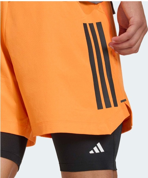 adidas(アディダス)の「D4T パワー スリーストライプス ショーツ / ハーフパンツ / アディダス adidas(その他パンツ・メンズ・オレンジ・3XL(7inch)/2XL(7inch)/XL(7inch)/S(7inch)/M(7inch)/L(7inch)/XS(7inch))」の6枚目の写真