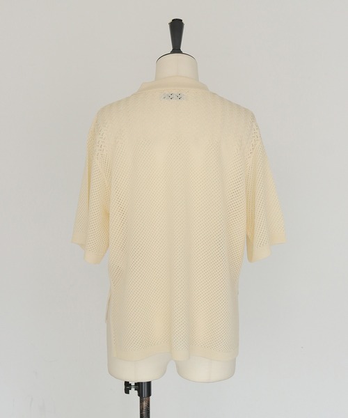 CLEIO(クレイオ)の「【CLEIO】透かし編みポロニット OPENWORK POLO KNIT(ニット/セーター・レディース・アイボリー/テラコッタ/カーキ/ブラック・FREE)」の21枚目の写真