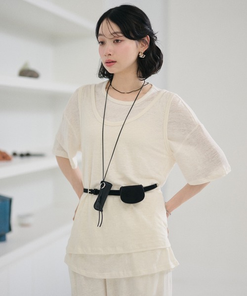 LAULEN（ローレン）の「belt pouch mini case /ベルトポーチミニケース（ボディバッグ/ウエストポーチ・レディース・ブラック/アッシュグレー/ブラウン・FREE）」の2枚目の写真