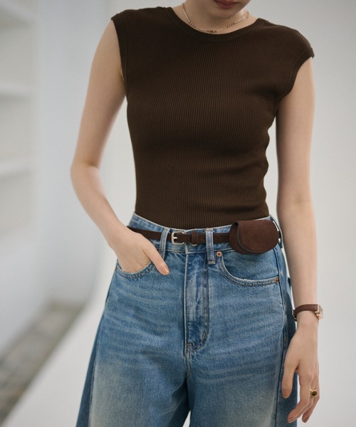 LAULEN（ローレン）の「belt pouch mini case /ベルトポーチミニケース（ボディバッグ/ウエストポーチ・レディース・ブラック/アッシュグレー/ブラウン・FREE）」の5枚目の写真