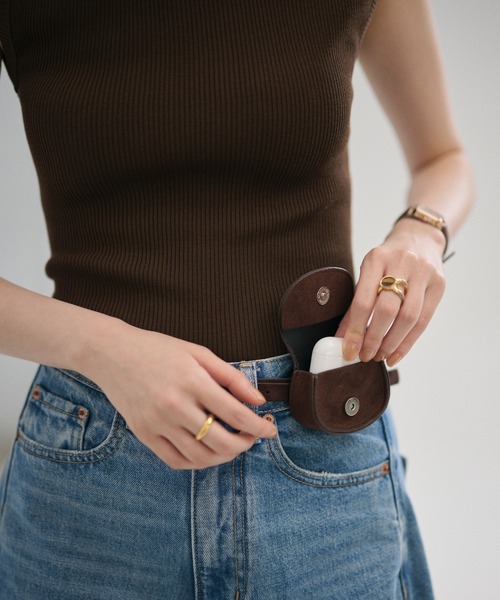 LAULEN（ローレン）の「belt pouch mini case /ベルトポーチミニケース（ボディバッグ/ウエストポーチ・レディース・ブラック/アッシュグレー/ブラウン・FREE）」の6枚目の写真