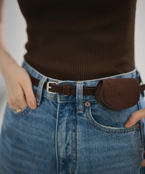 LAULEN（ローレン）の「belt pouch mini case /ベルトポーチミニケース（ボディバッグ/ウエストポーチ・レディース・ブラック/アッシュグレー/ブラウン・FREE）」の8枚目の写真
