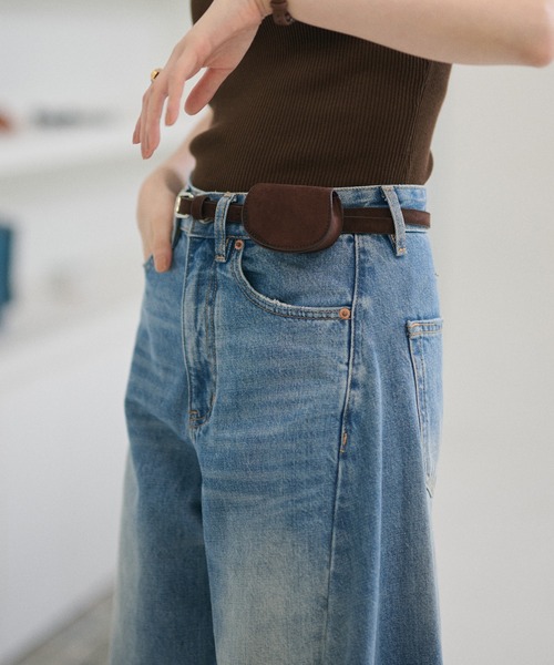 LAULEN（ローレン）の「belt pouch mini case /ベルトポーチミニケース（ボディバッグ/ウエストポーチ・レディース・ブラック/アッシュグレー/ブラウン・FREE）」の9枚目の写真