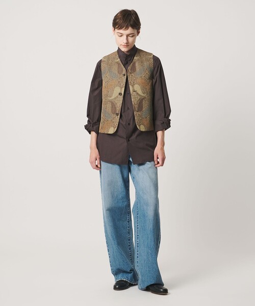 LOEFF(ロエフ)の「<LOEFF>ペイズリー プリント ベスト UNISEX(ベスト・レディース・ブラウン系・1/2/0)」の3枚目の写真