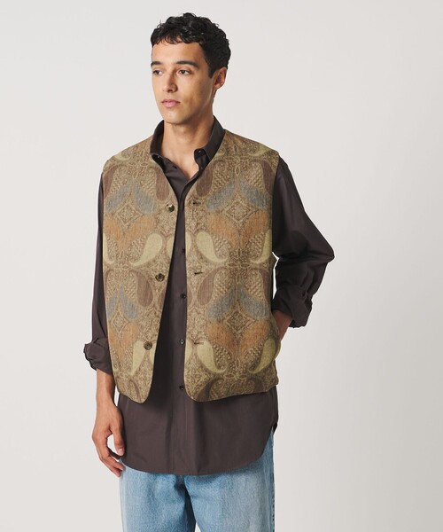 LOEFF(ロエフ)の「<LOEFF>ペイズリー プリント ベスト UNISEX(ベスト・レディース・ブラウン系・1/2/0)」の6枚目の写真