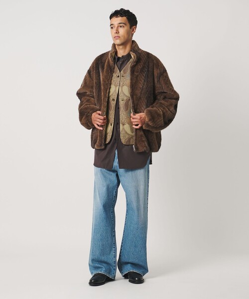 LOEFF(ロエフ)の「<LOEFF>ペイズリー プリント ベスト UNISEX(ベスト・レディース・ブラウン系・1/2/0)」の8枚目の写真