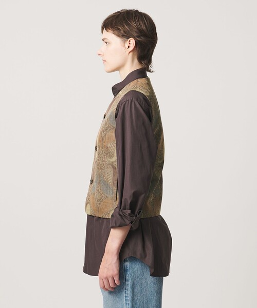 LOEFF(ロエフ)の「<LOEFF>ペイズリー プリント ベスト UNISEX(ベスト・レディース・ブラウン系・1/2/0)」の11枚目の写真
