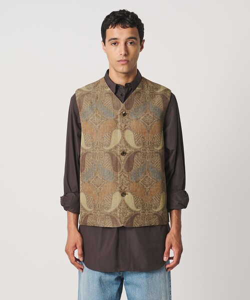 LOEFF(ロエフ)の「<LOEFF>ペイズリー プリント ベスト UNISEX(ベスト・レディース・ブラウン系・1/2/0)」の13枚目の写真