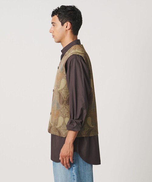 LOEFF(ロエフ)の「<LOEFF>ペイズリー プリント ベスト UNISEX(ベスト・レディース・ブラウン系・1/2/0)」の15枚目の写真