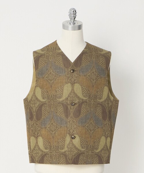 LOEFF(ロエフ)の「<LOEFF>ペイズリー プリント ベスト UNISEX(ベスト・レディース・ブラウン系・1/2/0)」の17枚目の写真