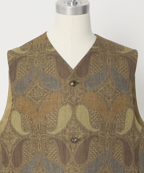 LOEFF(ロエフ)の「<LOEFF>ペイズリー プリント ベスト UNISEX(ベスト・レディース・ブラウン系・1/2/0)」の19枚目の写真