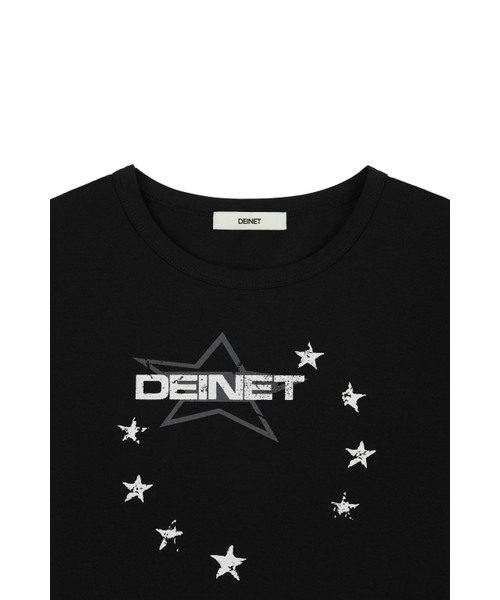 DEINET(ダイニット)の「DEINET STAR GRAPHICS T-SHIRTS IN BLACK(Tシャツ/カットソー・レディース・その他・FREE)」の3枚目の写真
