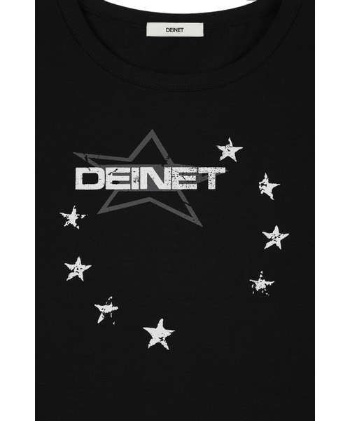 DEINET(ダイニット)の「DEINET STAR GRAPHICS T-SHIRTS IN BLACK(Tシャツ/カットソー・レディース・その他・FREE)」の4枚目の写真