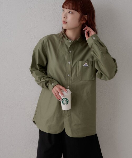 GEVACO(ゲバコ)の「【GEVACO】ショールカラー前開きポケットシャツ(シャツ/ブラウス・メンズ・オリーブ/ブラック・LARGE/MEDIUM)」の19枚目の写真