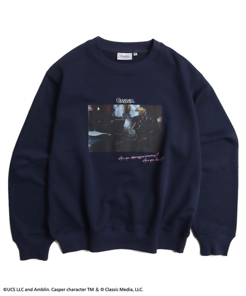 Ha-Li-C STORE(ハリックストア)の「【キャスパー】movieフォトスウェット(スウェット・メンズ・ネイビー/パープル系その他2/オフホワイト・X-LARGE/MEDIUM/LARGE)」の2枚目の写真