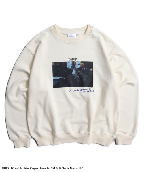Ha-Li-C STORE(ハリックストア)の「【キャスパー】movieフォトスウェット(スウェット・メンズ・ネイビー/パープル系その他2/オフホワイト・X-LARGE/MEDIUM/LARGE)」の6枚目の写真