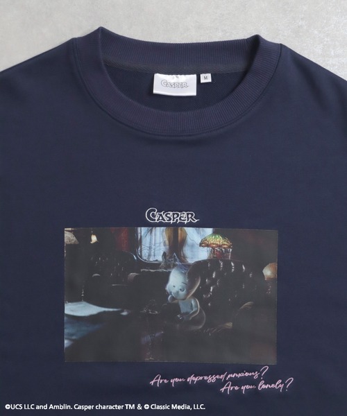 Ha-Li-C STORE(ハリックストア)の「【キャスパー】movieフォトスウェット(スウェット・メンズ・ネイビー/パープル系その他2/オフホワイト・X-LARGE/MEDIUM/LARGE)」の11枚目の写真