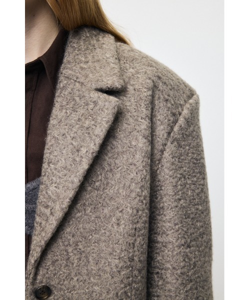 MOUSSY（マウジー）の「CURLY BOA OVER SIZED ジャケット（その他アウター・レディース・グレー/ベージュ・FREE）」の11枚目の写真