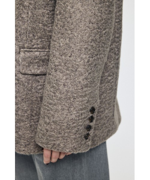 MOUSSY（マウジー）の「CURLY BOA OVER SIZED ジャケット（その他アウター・レディース・グレー/ベージュ・FREE）」の14枚目の写真
