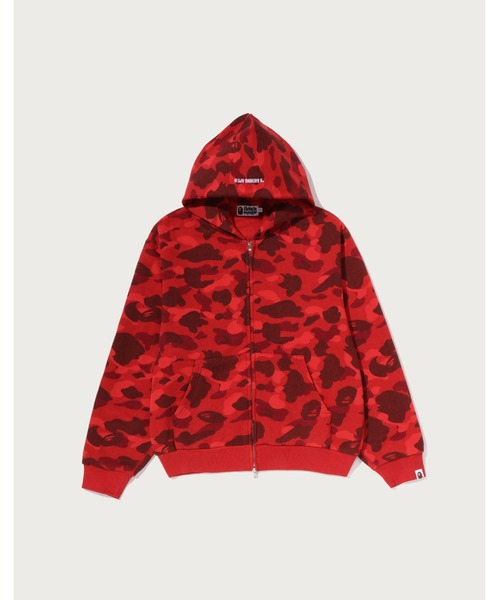 A BATHING APE（アベイシングエイプ）の「COLOR CAMO HEAVY WASHED CROPPED FIT ZIP HOODIE（パーカー・メンズ・ブラック/ネイビー/ブラウン/レッド・XX-LARGE/X-LARGE/SMALL/MEDIUM/LARGE）」の4枚目の写真