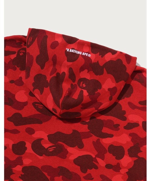 A BATHING APE（アベイシングエイプ）の「COLOR CAMO HEAVY WASHED CROPPED FIT ZIP HOODIE（パーカー・メンズ・ブラック/ネイビー/ブラウン/レッド・XX-LARGE/X-LARGE/SMALL/MEDIUM/LARGE）」の12枚目の写真