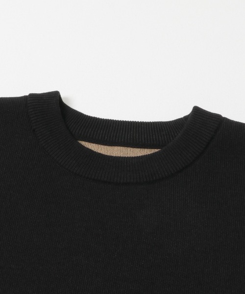 ITEMS URBANRESEARCH(アイテムズ アーバンリサーチ)の「スウェットタッチニット クルーネック Tops(ニット/セーター・メンズ・バーガンディー/ブラック/グレー/ネイビー・LARGE/MEDIUM)」の9枚目の写真