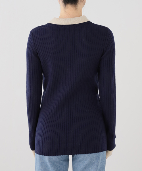 Uhr(ウーア)の「Uhr/ウーア Color Combi Knit ニット(ニット/セーター・レディース・ネイビー・FREE)」の10枚目の写真