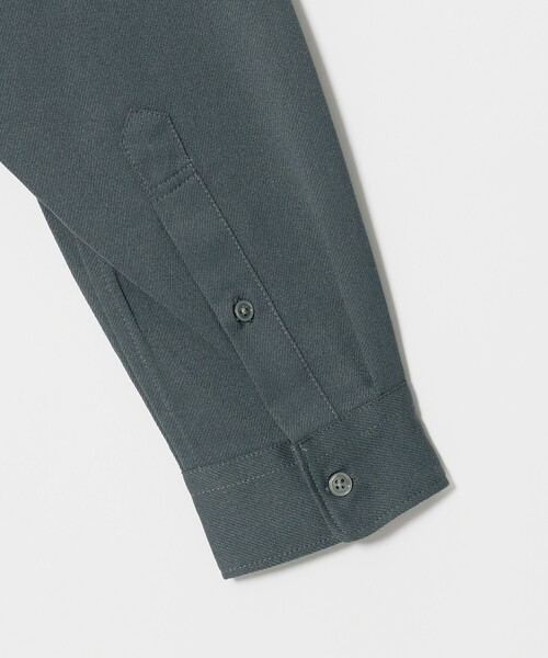 green label relaxing(グリーンレーベルリラクシング)の「【WEB限定】JUST fit ウールライク 長袖 シャツ(シャツ/ブラウス・メンズ・ブラック/ダークグリーン・M/L/XL/S)」の7枚目の写真