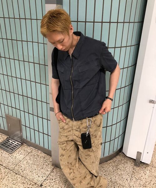 CHOWOO(チョウ)の「オーバーラップポケットカモパンツ(ウォッシュドベージュ)(その他パンツ・メンズ・その他・34/32/30)」の6枚目の写真