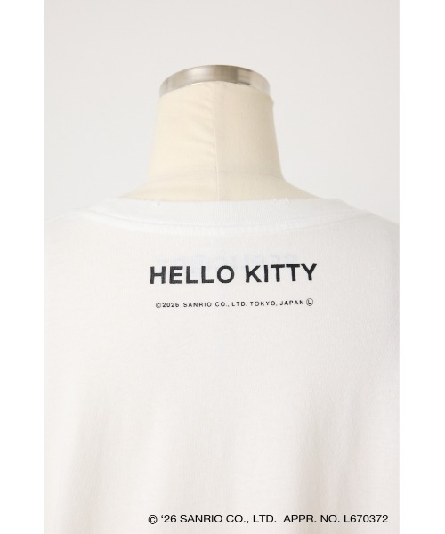 SHEL'TTER ORIGINAL(シェルターオリジナル)の「【REPLIC@RT】BLACK KITTY ロングスリーブシャツ(Tシャツ/カットソー・レディース・チャコールグレー/ホワイト・MEDIUM)」の7枚目の写真