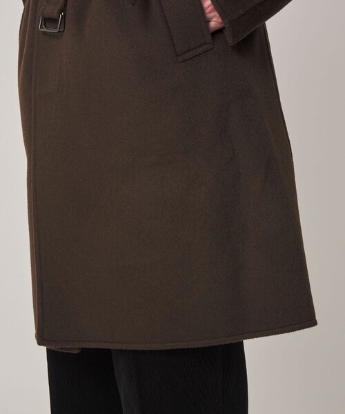 Steven Alan(スティーブンアラン)の「<FRAIZZOLI × Steven Alan> WL RV COAT/アウター(ステンカラーコート・メンズ・ブラック/ダークブラウン・46/48)」の9枚目の写真