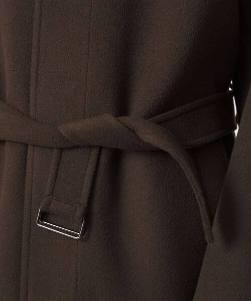 Steven Alan(スティーブンアラン)の「<FRAIZZOLI × Steven Alan> WL RV COAT/アウター(ステンカラーコート・メンズ・ブラック/ダークブラウン・46/48)」の11枚目の写真
