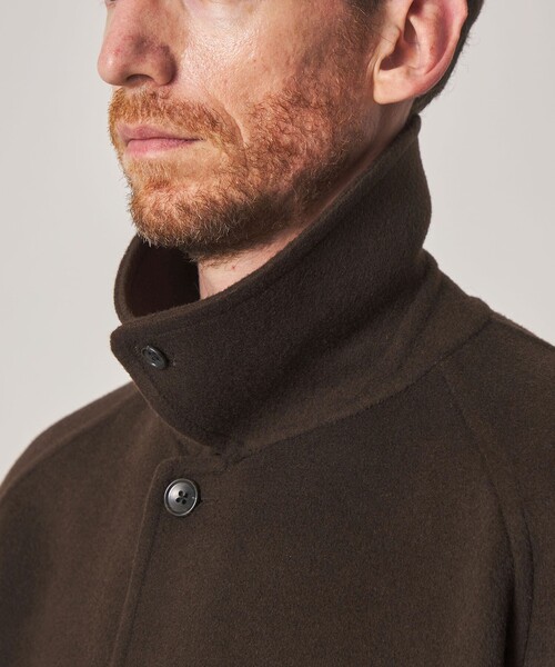 Steven Alan(スティーブンアラン)の「<FRAIZZOLI × Steven Alan> WL RV COAT/アウター(ステンカラーコート・メンズ・ブラック/ダークブラウン・46/48)」の12枚目の写真