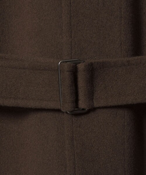 Steven Alan(スティーブンアラン)の「<FRAIZZOLI × Steven Alan> WL RV COAT/アウター(ステンカラーコート・メンズ・ブラック/ダークブラウン・46/48)」の22枚目の写真