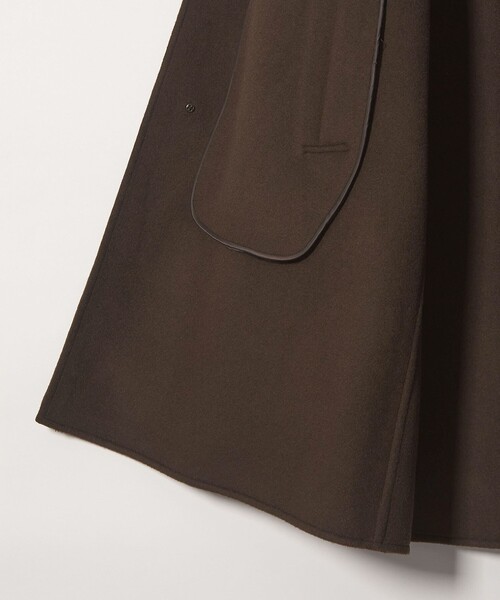 Steven Alan(スティーブンアラン)の「<FRAIZZOLI × Steven Alan> WL RV COAT/アウター(ステンカラーコート・メンズ・ブラック/ダークブラウン・46/48)」の20枚目の写真