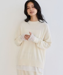 BARNYARDSTORM | BARNYARDSTORM / ウールカシミヤクルーネックニット【WEB限定カラー】【「i.style closet」ご紹介アイテム】(ニット/セーター)