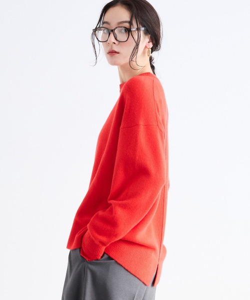 BARNYARDSTORM(バンヤードストーム)の「BARNYARDSTORM / ウールカシミヤクルーネックニット【WEB限定カラー】【「i.style closet」ご紹介アイテム】(ニット/セーター・レディース・ベージュ/オフホワイト/グレー/レッド/ブラック・S/M)」の6枚目の写真
