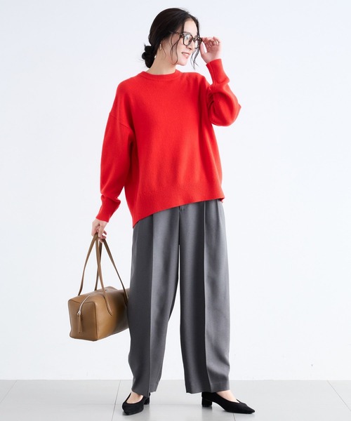 BARNYARDSTORM(バンヤードストーム)の「BARNYARDSTORM / ウールカシミヤクルーネックニット【WEB限定カラー】【「i.style closet」ご紹介アイテム】(ニット/セーター・レディース・ベージュ/オフホワイト/グレー/レッド/ブラック・S/M)」の7枚目の写真