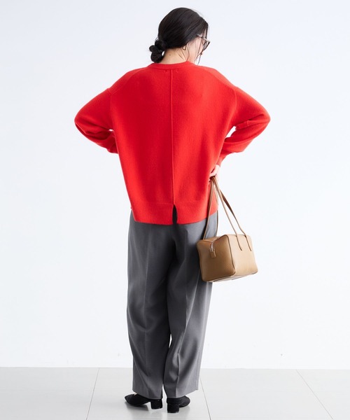 BARNYARDSTORM(バンヤードストーム)の「BARNYARDSTORM / ウールカシミヤクルーネックニット【WEB限定カラー】【「i.style closet」ご紹介アイテム】(ニット/セーター・レディース・ベージュ/オフホワイト/グレー/レッド/ブラック・S/M)」の8枚目の写真