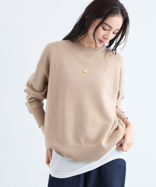 BARNYARDSTORM(バンヤードストーム)の「BARNYARDSTORM / ウールカシミヤクルーネックニット【WEB限定カラー】【「i.style closet」ご紹介アイテム】(ニット/セーター・レディース・ベージュ/オフホワイト/グレー/レッド/ブラック・S/M)」の20枚目の写真